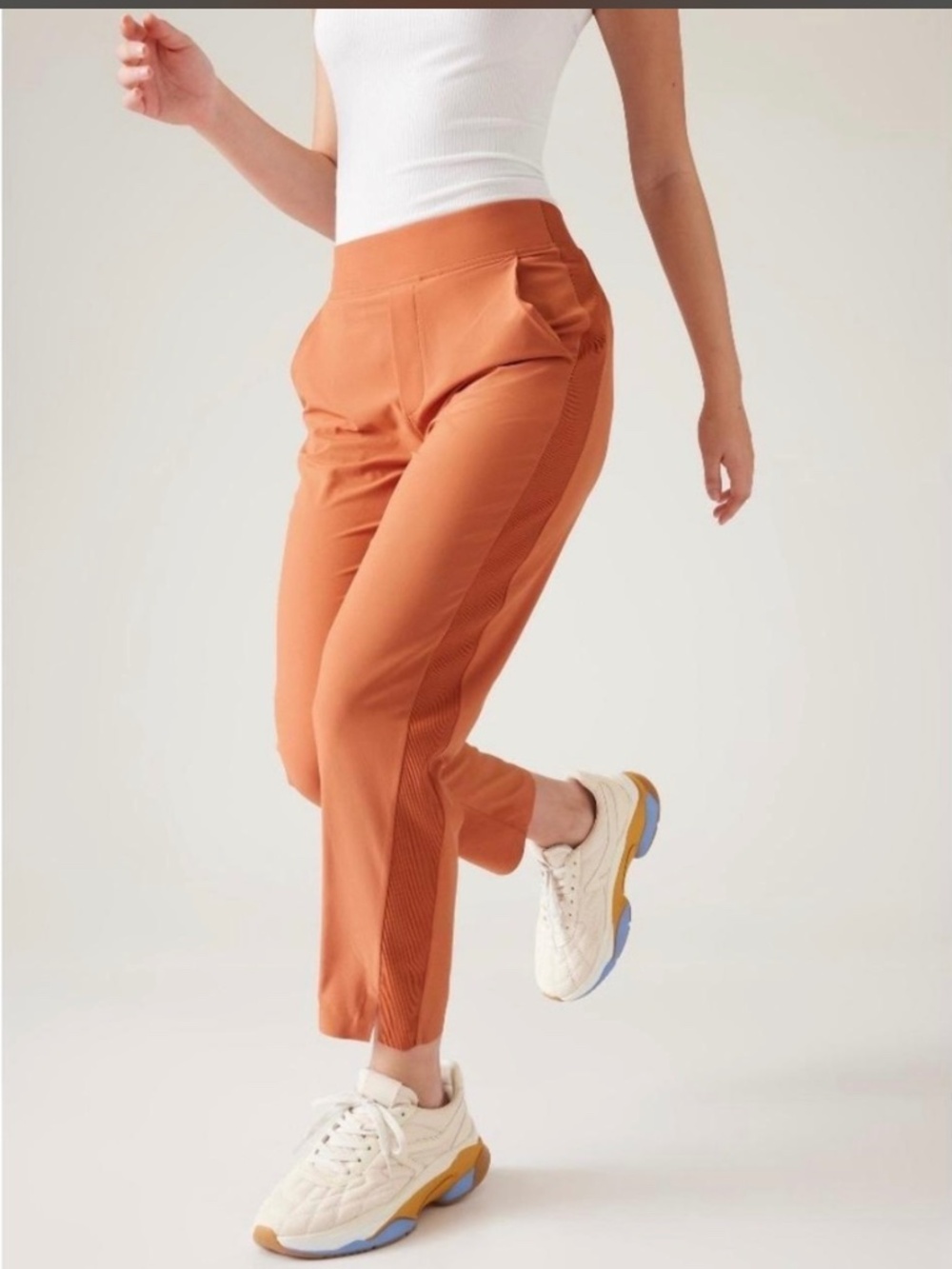 Athleta Women’s Rust Orange Brooklyn Lightweight Ankle Pants